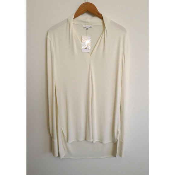EQUIPMENT Joslin Tunic Top Blouse V-Neck Ivory Shopbop Net-A-Porter XS NWT $245 - Picture 3 of 8